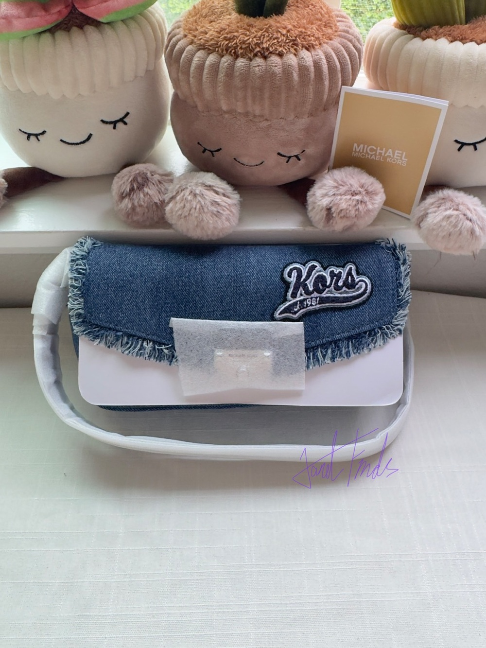 NWT 👖 Michael Kors Soho Small Embellished
Denim Convertible Crossbody Bag